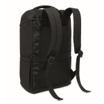 Mochila para portátil de PU con forro RPET con compartimento de 15'' color negro segunda vista