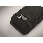 Mochila para portátil de PU con forro RPET con compartimento de 15'' color negro vista fotografía octava vista