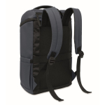 Mochila para portátil de PU con forro RPET con compartimento de 15'' color azul marino segunda vista