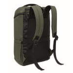 Mochila para portátil de PU con forro RPET con compartimento de 15'' color verde oscuro segunda vista