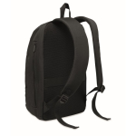 Mochila urbana de RPET con compartimento acolchado para portátil 15'' color negro tercera vista