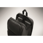 Mochila urbana de RPET con compartimento acolchado para portátil 15'' color negro vista fotografía sexta vista