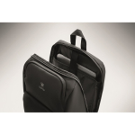 Mochila urbana de RPET con compartimento acolchado para portátil 15'' color negro vista principal