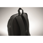 Mochila urbana de RPET con compartimento acolchado para portátil 15'' color negro vista fotografía septima vista