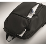 Mochila urbana de RPET con compartimento acolchado para portátil 15'' color negro octava vista