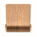 Soporte para móvil de madera de nogal y álamo para mesa color madera quinta vista