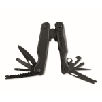 Multiherramienta plegable de aluminio y acero inox. 13 en 1 en funda color negro tercera vista