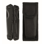Multiherramienta plegable de aluminio y acero inox. 13 en 1 en funda color negro octava vista