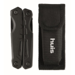 Multiherramienta plegable de aluminio y acero inox. 13 en 1 en funda color negro vista principal