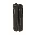 Multiherramienta plegable de aluminio y acero inox. 13 en 1 en funda color negro