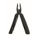 Multiherramienta plegable de aluminio y acero inox. 13 en 1 en funda color negro