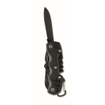 Navaja multiherramienta de aluminio y acero inox. 13 en 1 en funda color negro segunda vista
