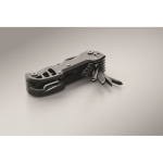 Navaja multiherramienta de aluminio y acero inox. 13 en 1 en funda color negro vista fotografía sexta vista