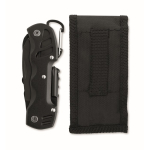 Navaja multiherramienta de aluminio y acero inox. 13 en 1 en funda color negro novena vista