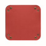 Bandeja plegable de PU con hebillas para llaves y artículos cotidianos color burdeos quinta vista