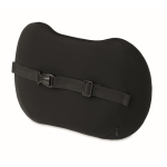 Cojín ergonómico de espuma viscoelástica para apoyo lumbar color negro segunda vista
