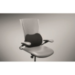 Cojín ergonómico de espuma viscoelástica para apoyo lumbar color negro segunda vista fotografía