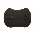 Cojín ergonómico de espuma viscoelástica para apoyo lumbar color negro sexta vista