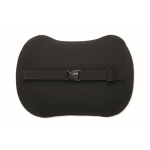 Cojín ergonómico de espuma viscoelástica para apoyo lumbar color negro septima vista