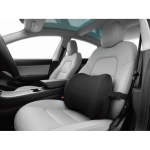 Cojín ergonómico de espuma viscoelástica para apoyo lumbar color negro vista bodegón