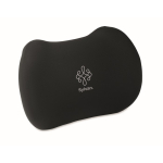 Cojín ergonómico de espuma viscoelástica para apoyo lumbar color negro vista principal