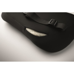 Cojín ergonómico de espuma viscoelástica para apoyo lumbar color negro vista fotografía