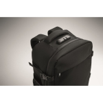Mochila de viaje de poliéster RPET con compartimento para portátil 20L color negro vista fotografía quinta vista