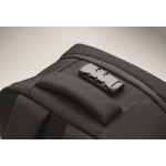 Mochila de viaje de poliéster RPET con compartimento para portátil 20L color negro vista fotografía sexta vista