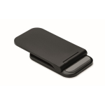 Soporte plegable de carga inalámbrica para móvil y carga USB-C 15W color negro cuarta vista