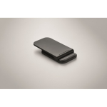 Soporte plegable de carga inalámbrica para móvil y carga USB-C 15W color negro vista fotografía sexta vista