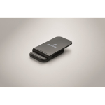 Soporte plegable de carga inalámbrica para móvil y carga USB-C 15W color negro vista principal