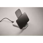 Soporte plegable de carga inalámbrica para móvil y carga USB-C 15W color blanco vista fotografía septima vista