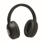 Auriculares inalámbricos plegables con micrófono y función manos libres color negro vista principal