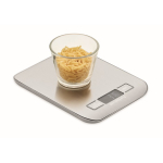 Báscula digital de cocina de acero inoxidable con pantalla y hasta 5kg color plateado segunda vista