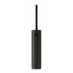 Powerbank de aluminio reciclado con indicador de batería y cable 5.000mAh color negro septima vista