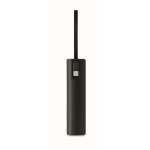 Powerbank de aluminio reciclado con indicador de batería y cable 5.000mAh color negro novena vista