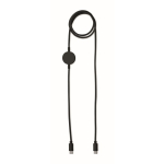 Cable de carga y transferencia de datos con cargador para smartwatch color negro