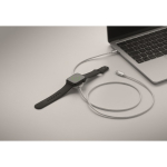 Cable de carga y transferencia de datos con cargador para smartwatch color negro sexta vista