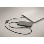 Cable de carga y transferencia de datos con cargador para smartwatch color negro vista fotografía tercera vista