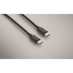 Cable de carga y transferencia de datos con cargador para smartwatch color negro vista fotografía cuarta vista