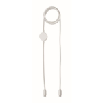 Cable de carga y transferencia de datos con cargador para smartwatch color blanco