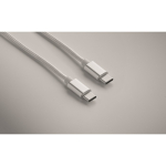Cable de carga y transferencia de datos con cargador para smartwatch color blanco vista fotografía cuarta vista
