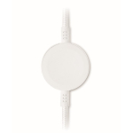 Cable de carga y transferencia de datos con cargador para smartwatch color blanco quinta vista