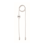 Cable de carga y transferencia de datos con cargador para smartwatch color blanco vista de impresión