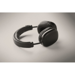 Auriculares inalámbricos de diadema con manos libres y recargable color negro vista fotografía quinta vista