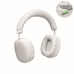 Auriculares inalámbricos de diadema con manos libres y recargable color blanco