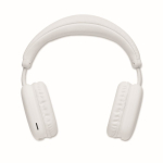 Auriculares inalámbricos de diadema con manos libres y recargable color blanco segunda vista