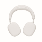 Auriculares inalámbricos de diadema con manos libres y recargable color blanco tercera vista