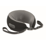Cojín cervical de masaje de espuma viscoelástica recargable con asa color negro