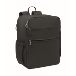 Mochila de viaje de nylon repelente al agua con múltiples bolsillos 20L color negro